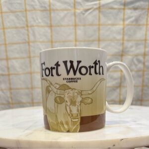 Starbucks Fort Worth Mug - White and Brown - 2009 Collector’s Series